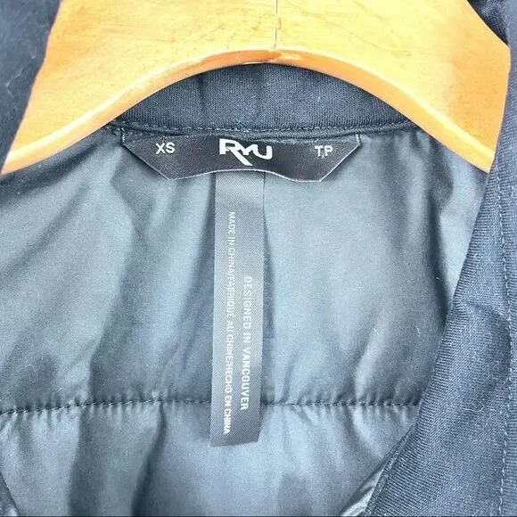 ryu Black Lightweight Puffer Zip Jacket XS - Picture 4 of 9